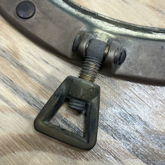 Porthole Mirror 11” Vintage Solid Brass Maritime Nautical Boat Wall Decor - Picture 7 of 10